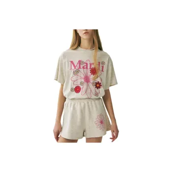 MARDI MERCREDI T Shirt Women's Oat Pink Korean Style