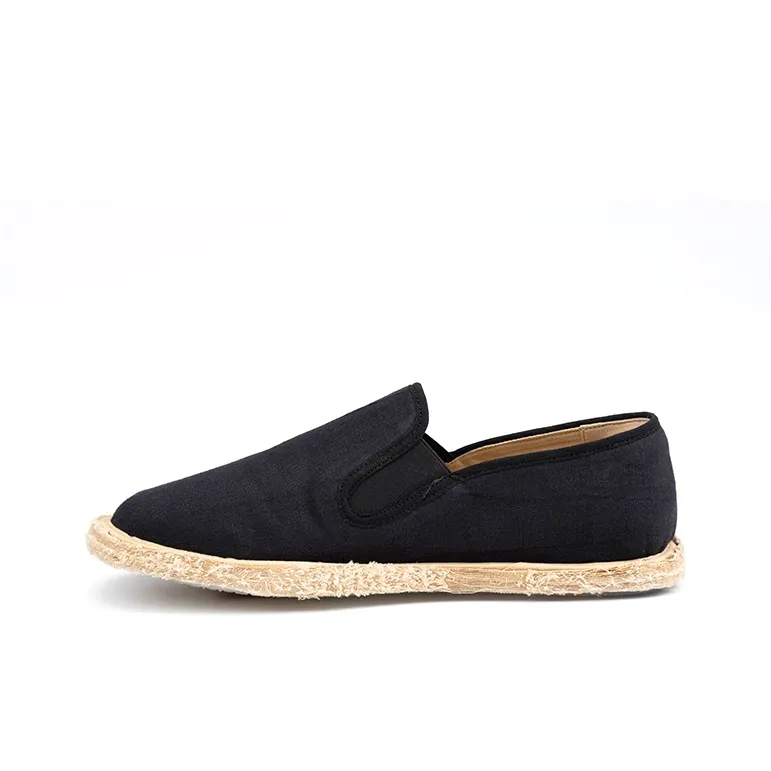 Bian Fumao Chinese Time Honored Handcrafted Old Beijing Cloth Shoes Casual Shoes Men's Transparent Rubber Sole-6