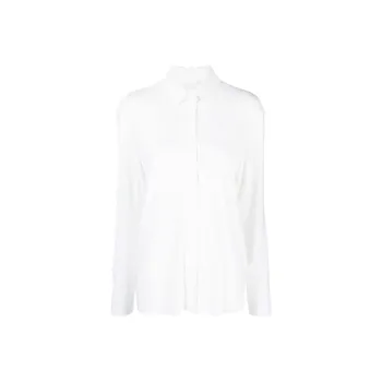 NORMA KAMALI Pointed collar Slit sleeves Shirt