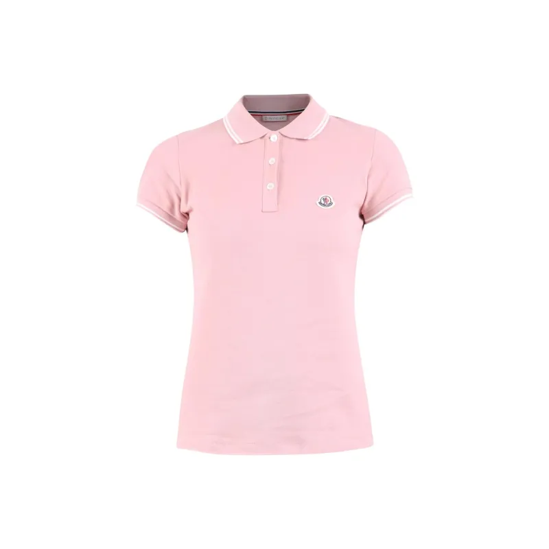 Moncler Polo Shirt Women's Pink-0