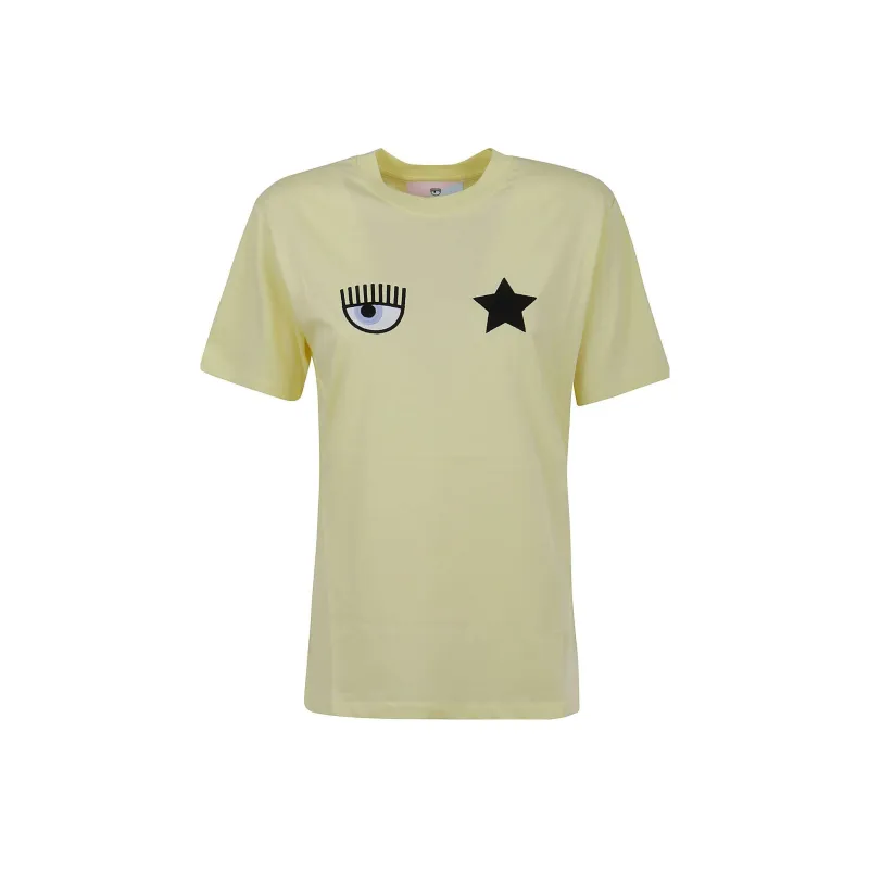 CHIARA FERRAGNI T-Shirts Women's Yellow-0
