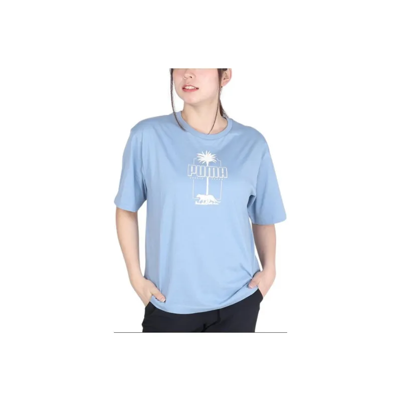 PUMA T Shirt Women's Light Blue-0
