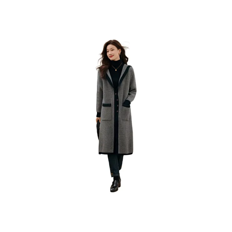 Mo Han Yi Mei Knitwear Women's Dark Gray-0