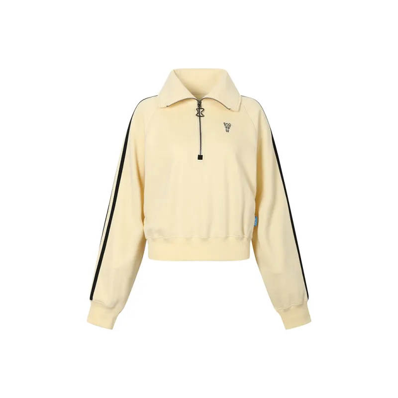 Valeria Obbaco Sweatshirt Women's Beige Yellow-0