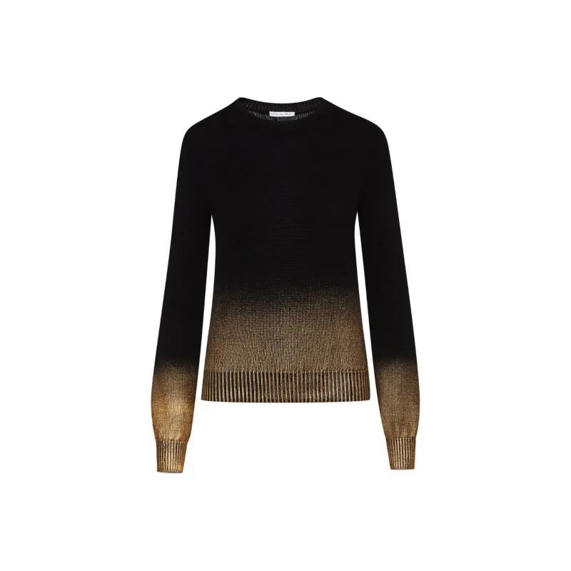 Oscar De La Renta Gold Foil Jumper-0