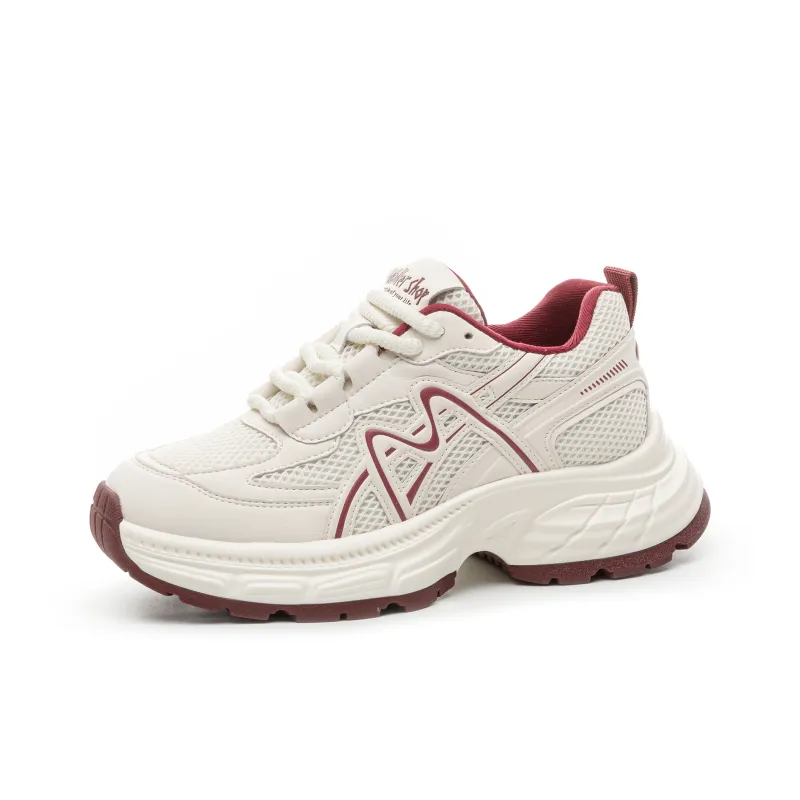 Help Breathable Moisture Wicking Low Top Chunky Sneakers Women's-4
