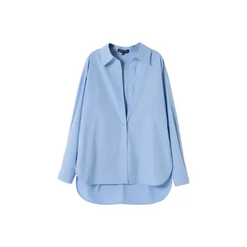 SOON FLOWER Shirt Women's Sky Blue