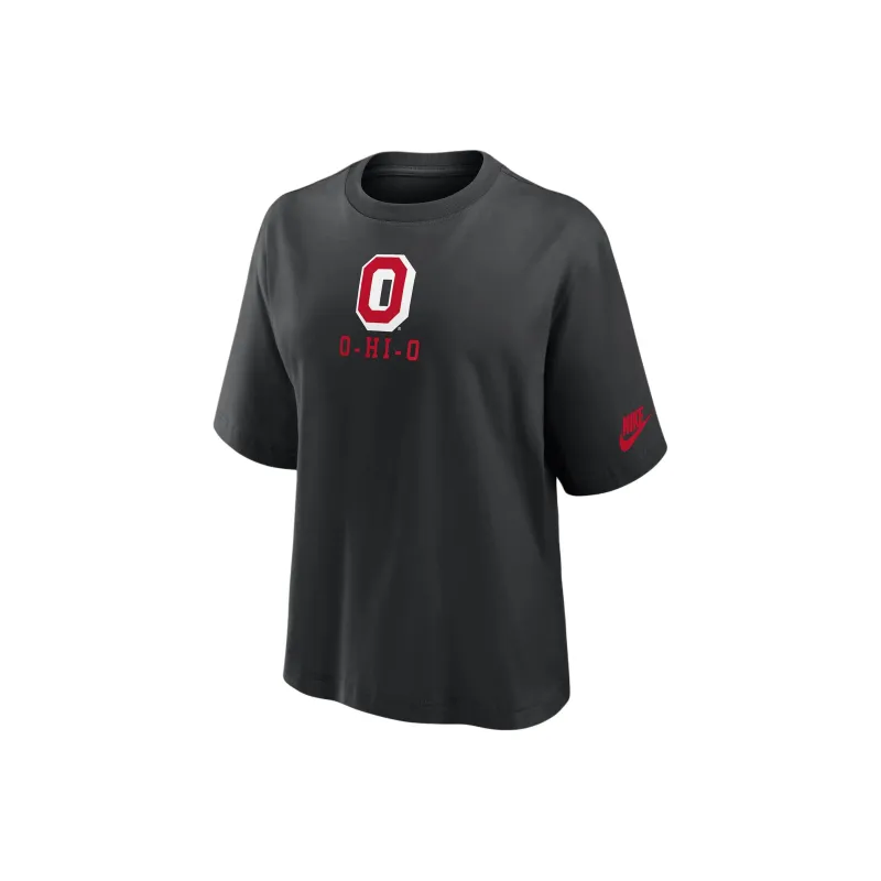 Nike Ohio State Buckeyes Legacy Established Boxy Women's Nike College T Shirt-0