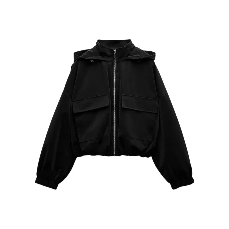 ZARA Jackets & Coats Women's Black-0