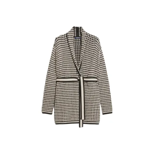 'S MAX MARA Mirage Collection Cotton Knit Cardigan Knitwear Women's Beige