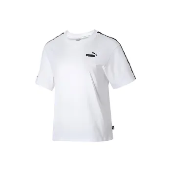 PUMA SS24 Drop Shoulder Sleeve T Shirt Women's White