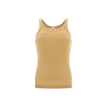 RE/DONE Ribbed-knit Sleeveless Tank Top