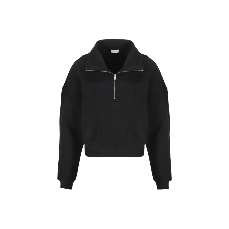 SAINT LAURENT SS23 Sweatshirt Women's Black-0