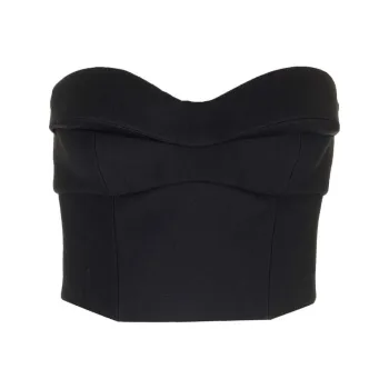 VERSACE Strapless Cropped Top