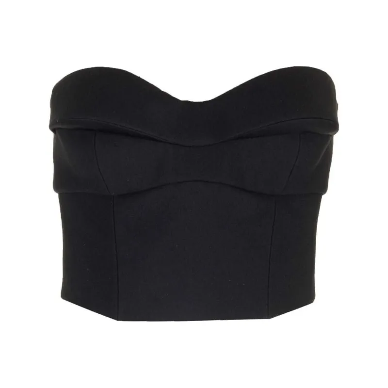 VERSACE Strapless Cropped Top-0
