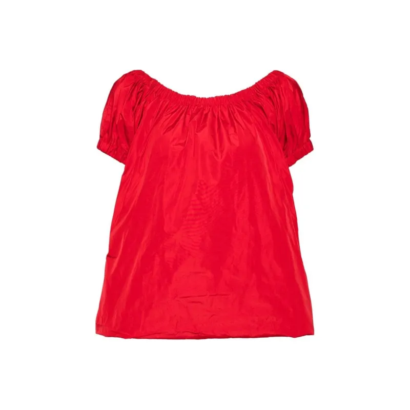 Molly Goddard Babydoll Taffeta Blouse-0