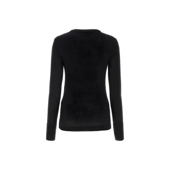 JIL SANDER Smocked Long-Sleeved Crewneck Top