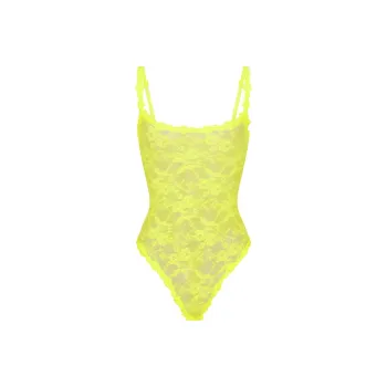 Skims Bodysuits Women's Neon Yellow