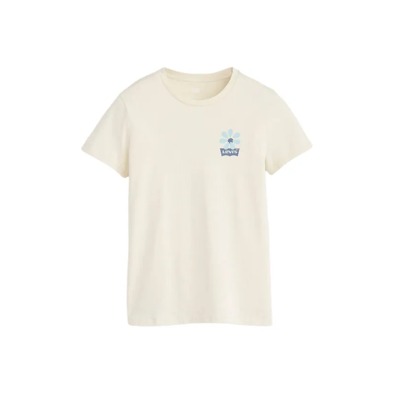 Levis T-Shirts Women's White-0