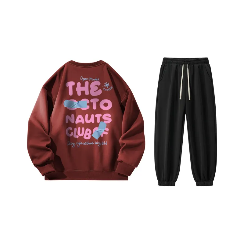 Small Columns Under The Sea Sweatshirt Set Unisex-52