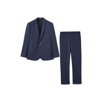 Loro Piana Business Suits Men's Sea Blue