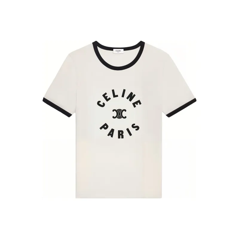 CELINE Triomphe T shirt In Cotton Jersey-0