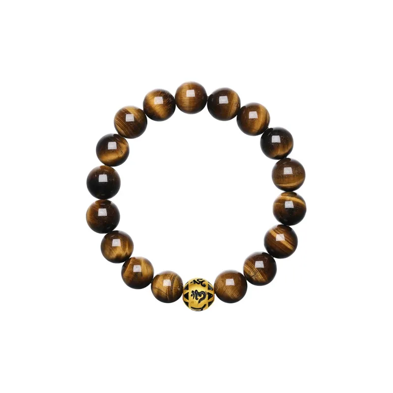 LIU GUI FU JEWELRY Natural Tiger's Eye Stone Bracelets Unisex-2