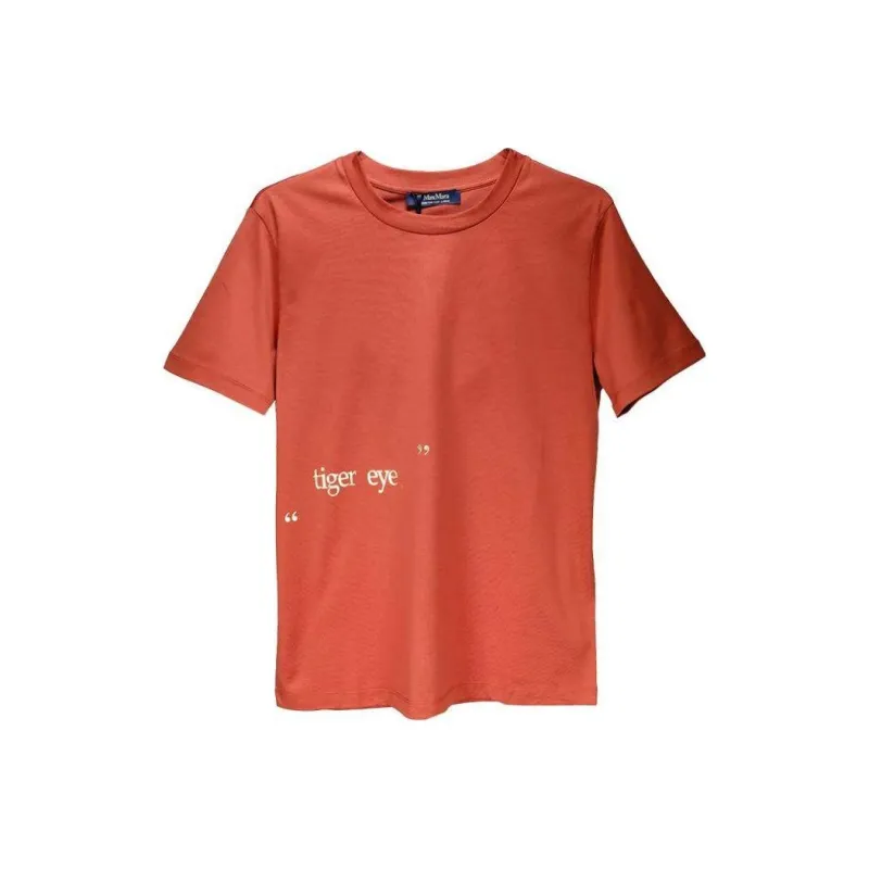 'S MAX MARA Logo Printed Crewneck T Shirt-0
