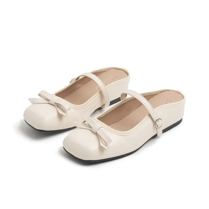 LXVB Rubber Sole Slip Resistant Closed Toe Slippers Women's-23