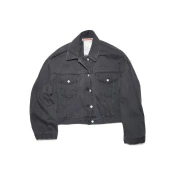 Acne Studios Loose Fit Denim Jacket 'Dark Grey'