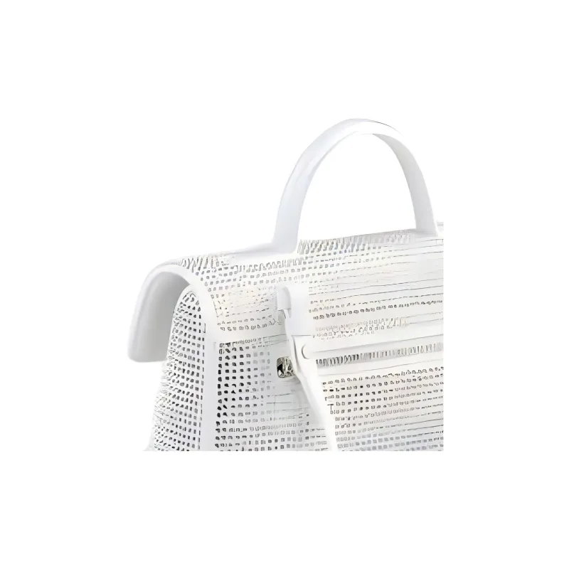 CAFUNE Cow Leather Trim Shoulder Bag Crossbody Bag Handbag Women's White-4