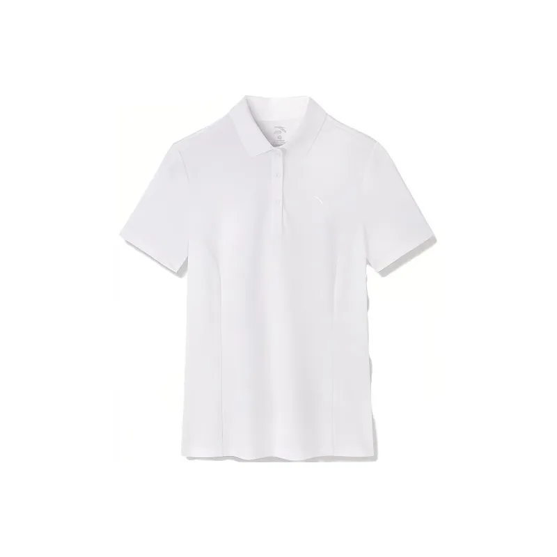 ANTA Variety Training Collection Polo Shirts Women's Snowflake White-0