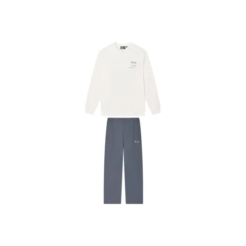 FILA Casual Sportswear Men Cloud White+Wall Mud Gray