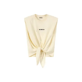 NO ONE ELSE T-Shirts Women's White Apricot
