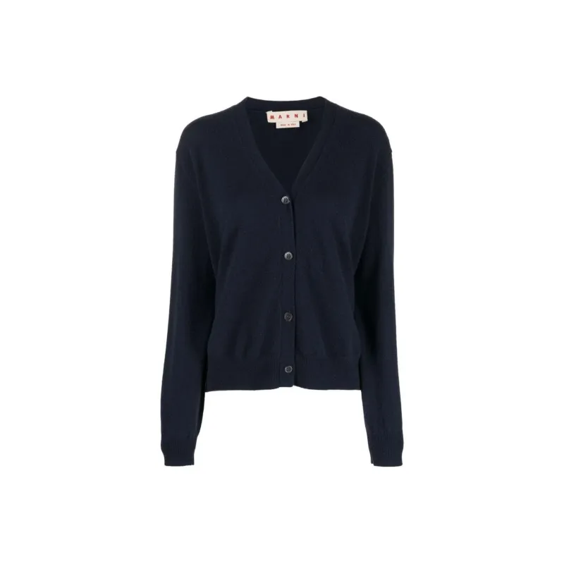 MARNI Cashmere Sweaters Women's Navy Blue-0