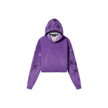 Amiri Star Patch Cropped Hoodie