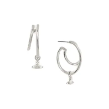 Vivienne Westwood Brass Stud Earrings Women's Silver