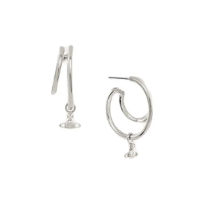 Vivienne Westwood Brass Stud Earrings Women's Silver-0