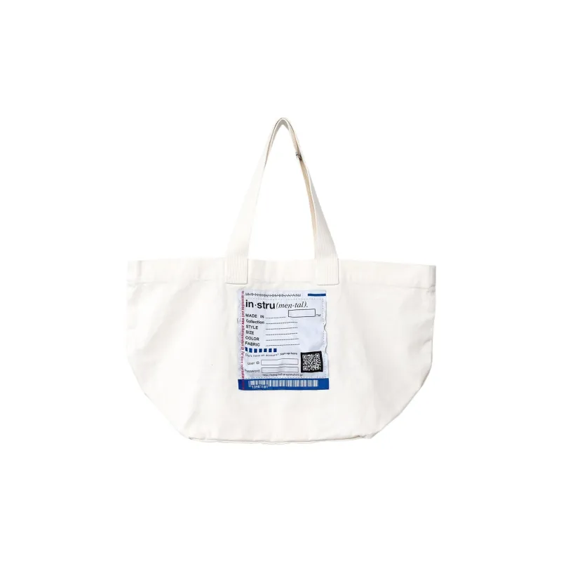 MIHARA YASUHIRO Cotton Tote Bag, Shopping Bag, Handbag, Shoulder Bag Unisex White-1