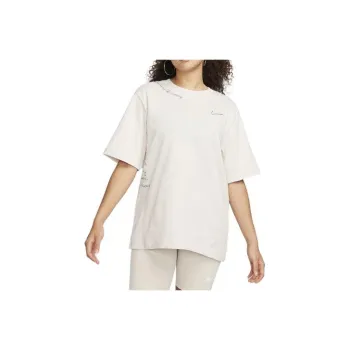 Nike Drop Shoulder Sleeve T Shirt Women's Light Stone Brown