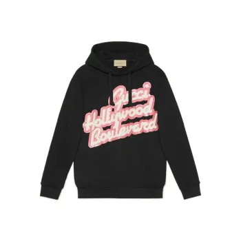 GUCCI Sequin Graphic Sweatshirt Black