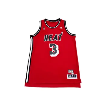 Adidas x NBA Heat Team Basketball Jerseys Unisex Red Black