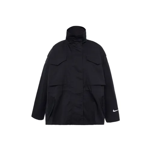 Nike Sw Collection Essentials M65 Women's Multi Pocket Loose Fit Jacket Black
