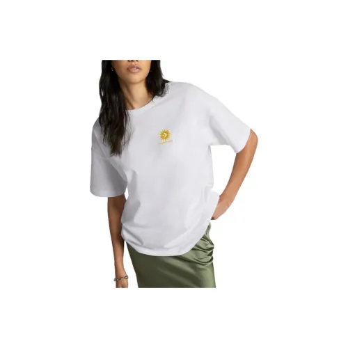 Converse Tar Chevron T Shirts Women's White