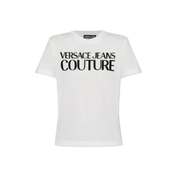 VERSACE JEANS COUTURE Logo Tape Crewneck T Shirt