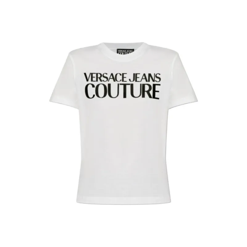 VERSACE JEANS COUTURE Logo Tape Crewneck T Shirt-0