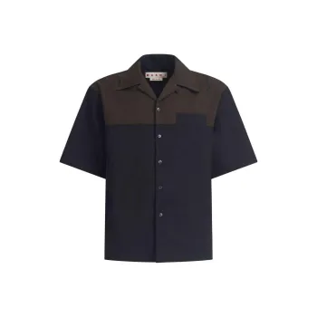 MARNI Tropical Wool Shirt 'Black'