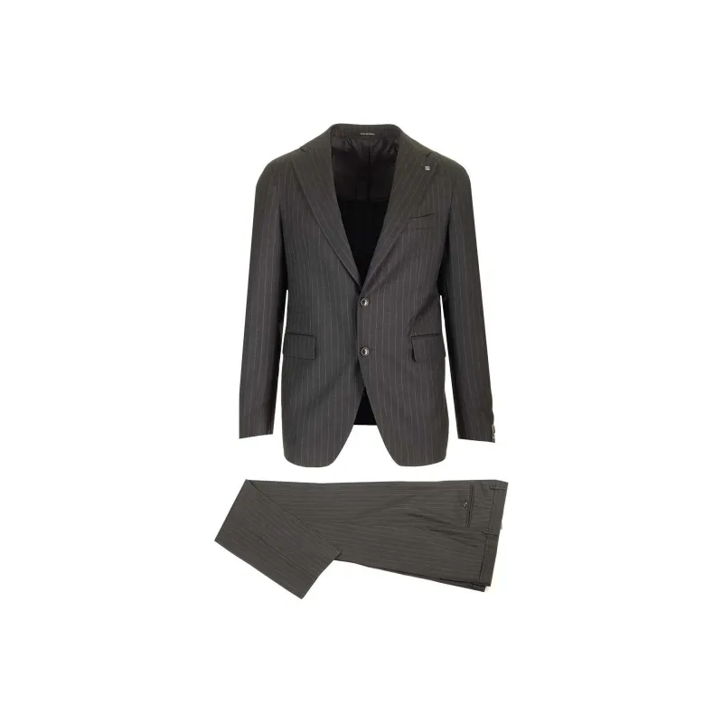 Tagliatore Vesuvio Single Breasted Pinstriped Suit-0