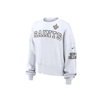 Nike FW/AW24 New Orleans Saints Women's Nike NFL Pullover Crew Sweatshirt Women's White