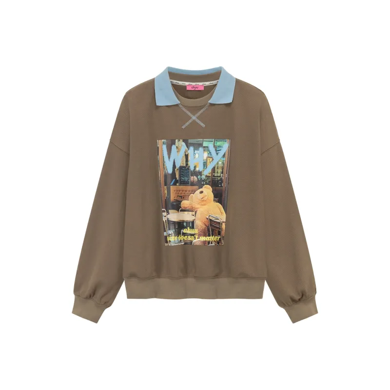 CHUU Sweatshirts Women's Coffee-0